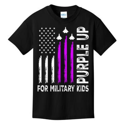 Purple Up For Military Child Month Kids T-Shirt