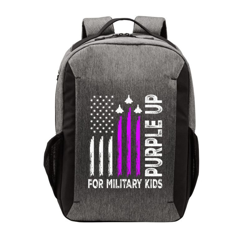 Purple Up For Military Child Month Vector Backpack