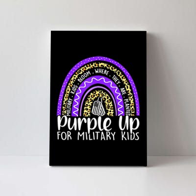 Purple Up For Military Cool Month Of The Military Child Canvas