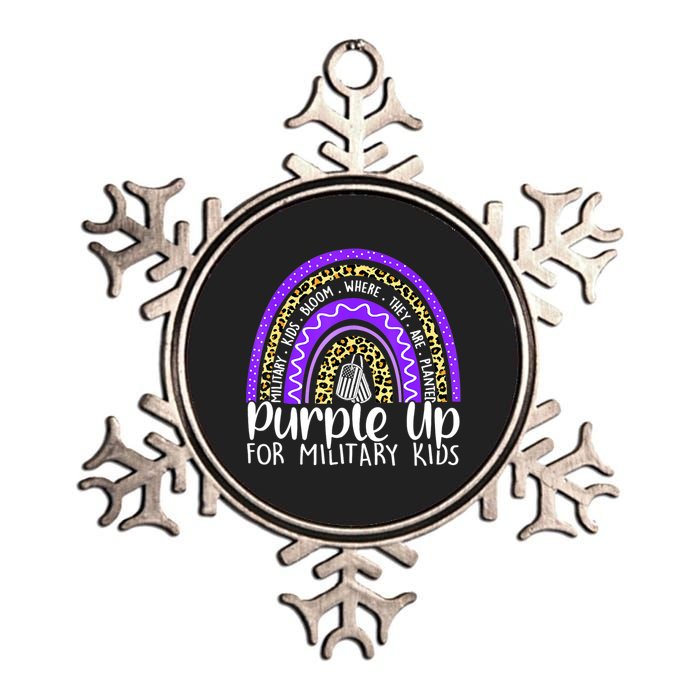 Purple Up For Military Cool Month Of The Military Child Metallic Star Ornament