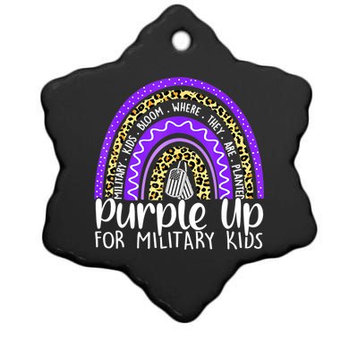 Purple Up For Military Cool Month Of The Military Child Ceramic Star Ornament