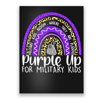 Purple Up For Military Cool Month Of The Military Child Poster