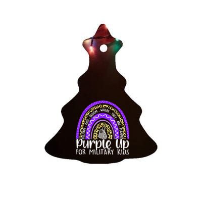 Purple Up For Military Cool Month Of The Military Child Ceramic Tree Ornament