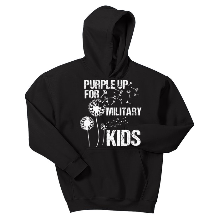 Purple Up for Military Month of the Military Child Kids Hoodie