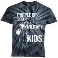 Purple Up for Military Month of the Military Child Kids Tie-Dye T-Shirt