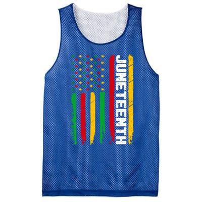 Patriotic Usa Flag Black Independence Day African Juneteenth Meaningful Gift Mesh Reversible Basketball Jersey Tank