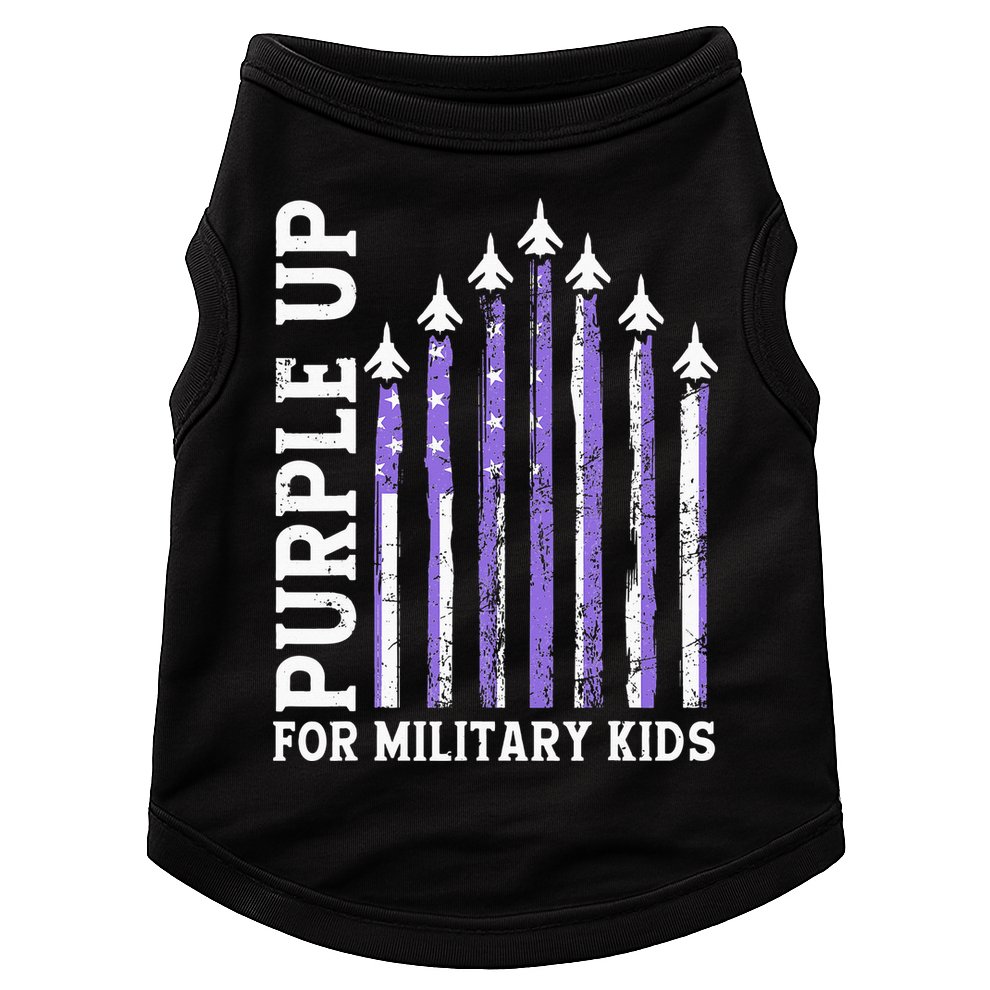 Purple Up For Military Child Month Air Force Doggie Tank