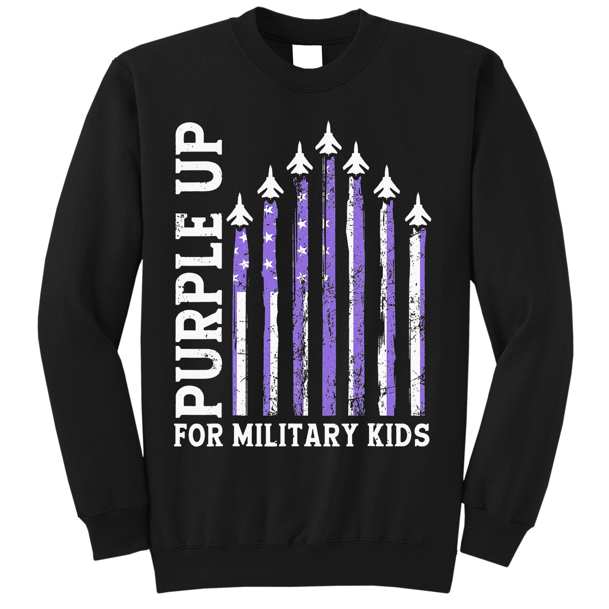 Purple Up For Military Child Month Air Force Sweatshirt