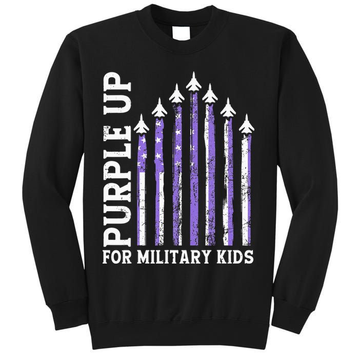Purple Up For Military Child Month Air Force Sweatshirt