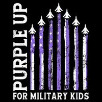 Purple Up For Military Child Month Air Force Sweatshirt
