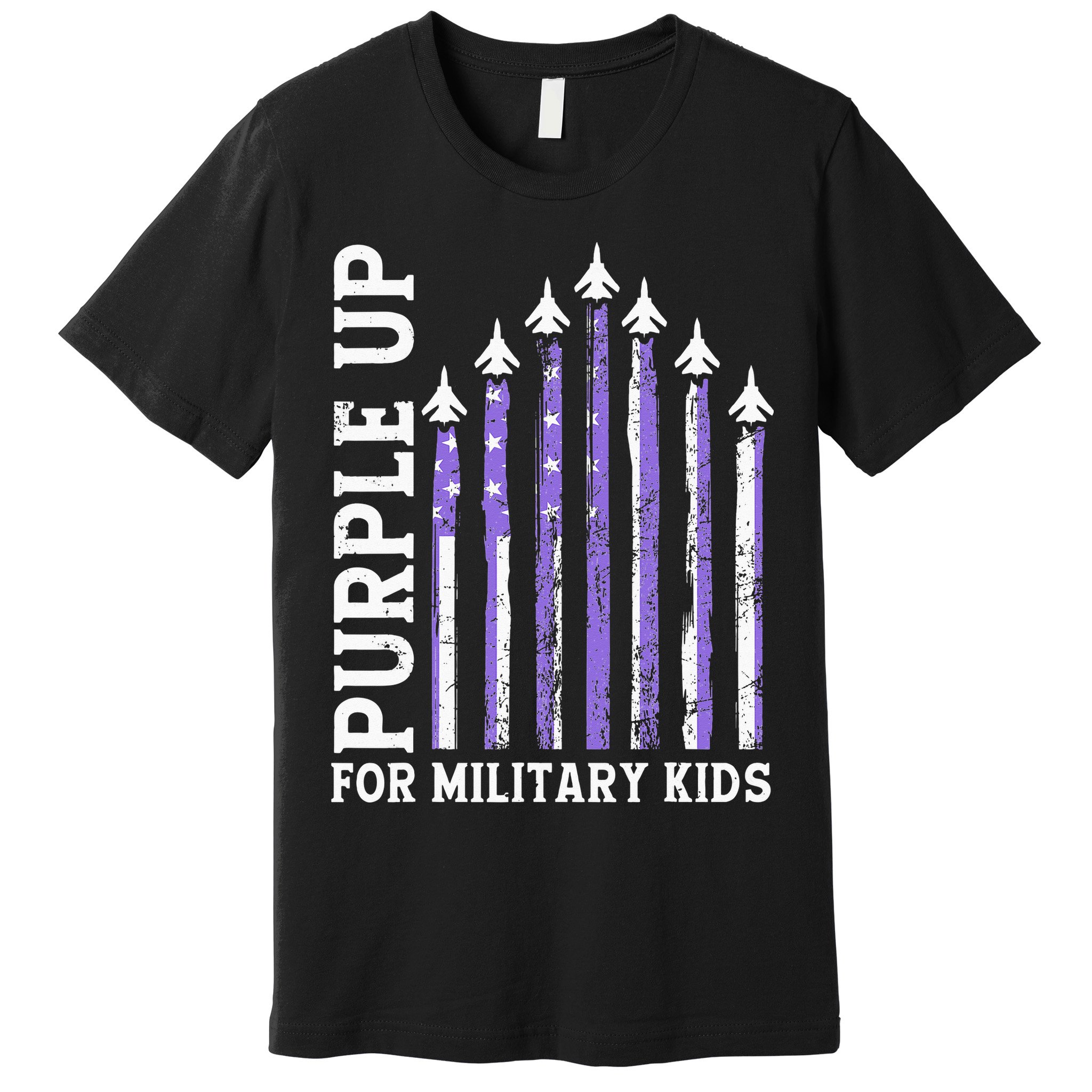 Purple Up For Military Child Month Air Force Premium T-Shirt