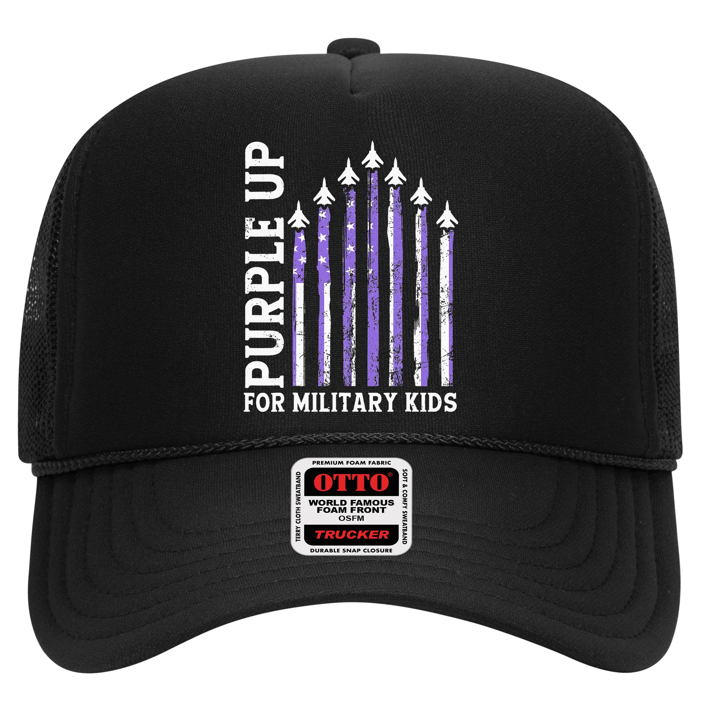 Purple Up For Military Child Month Air Force Hat