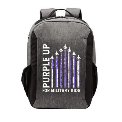 Purple Up For Military Child Month Air Force Vector Backpack