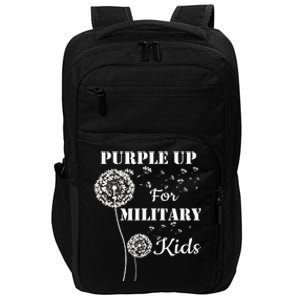 Purple Up For Military Month Of The Military Child Impact Tech Backpack