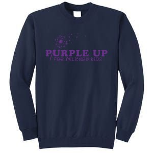 Purple Up For Military Child Military Child Month Awareness Military Tall Sweatshirt