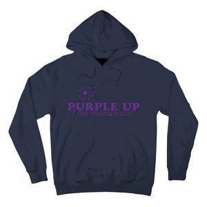 Purple Up For Military Child Military Child Month Awareness Military Tall Hoodie