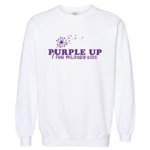 Purple Up For Military Child Military Child Month Awareness Military Garment-Dyed Sweatshirt