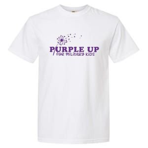 Purple Up For Military Child Military Child Month Awareness Military Garment-Dyed Heavyweight T-Shirt