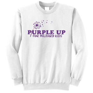 Purple Up For Military Child Military Child Month Awareness Military Sweatshirt