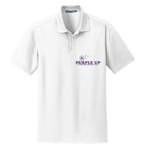 Purple Up For Military Child Military Child Month Awareness Military Dry Zone Grid Polo