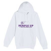 Purple Up For Military Child Military Child Month Awareness Military Premium Pullover Hoodie