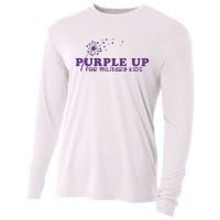 Purple Up For Military Child Military Child Month Awareness Military Cooling Performance Long Sleeve Crew