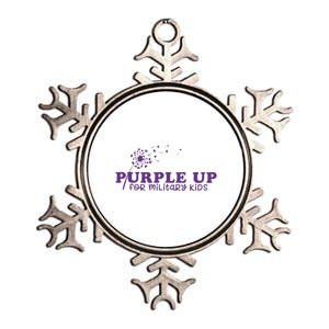 Purple Up For Military Child Military Child Month Awareness Military Metallic Star Ornament