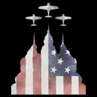 Patriotic Usa Flag Fighter Jets 4th Of July City Backpack