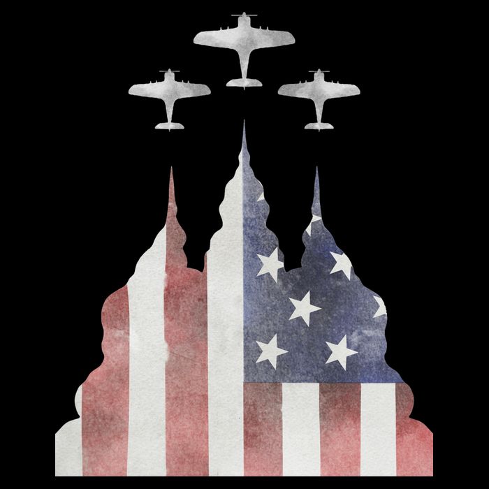 Patriotic Usa Flag Fighter Jets 4th Of July City Backpack