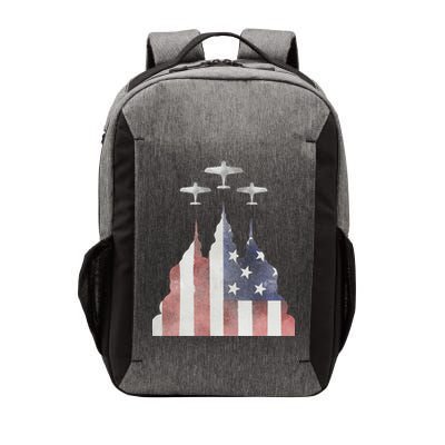Patriotic Usa Flag Fighter Jets 4th Of July Vector Backpack