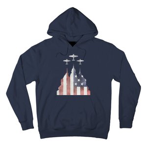 Patriotic Usa Flag Fighter Jets 4th Of July Hoodie