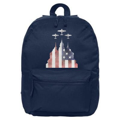 Patriotic Usa Flag Fighter Jets 4th Of July 16 in Basic Backpack