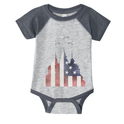 Patriotic Usa Flag Fighter Jets 4th Of July Infant Baby Jersey Bodysuit