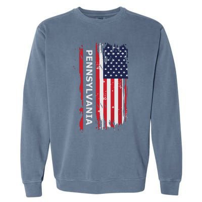 Pennsylvania Usa Funny Garment-Dyed Sweatshirt