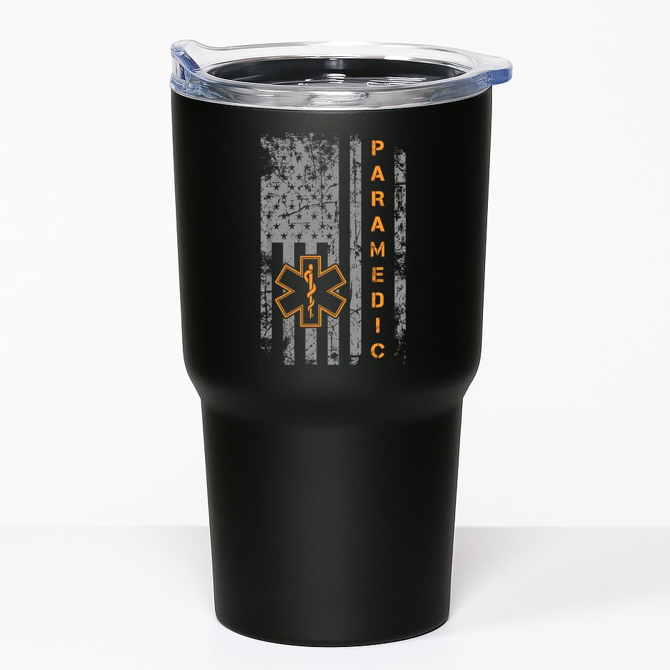 Paramedic Usa Flag Proud Ems Emt American Gifts Friend Tumbler