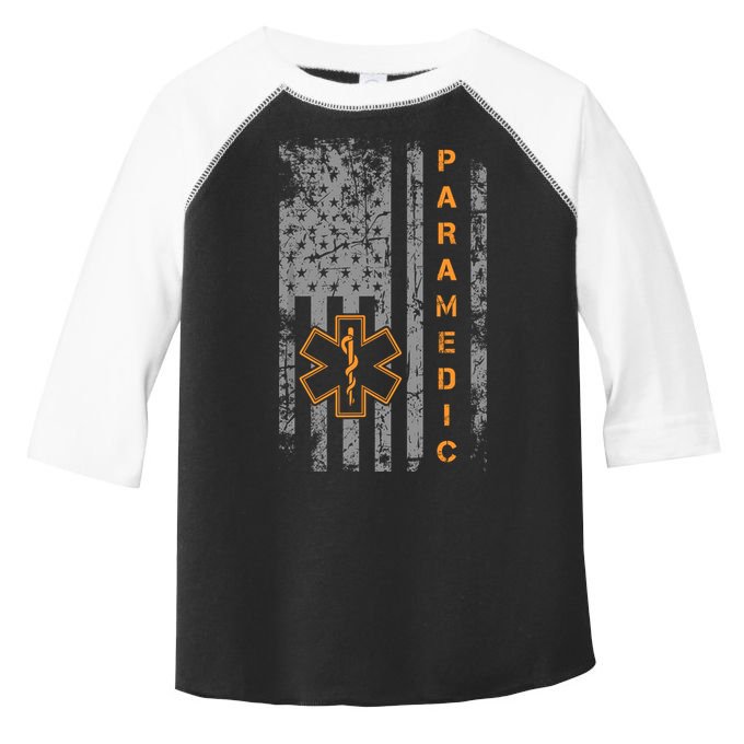 Paramedic Usa Flag Proud Ems Emt American Gifts Friend Toddler Fine Jersey T-Shirt