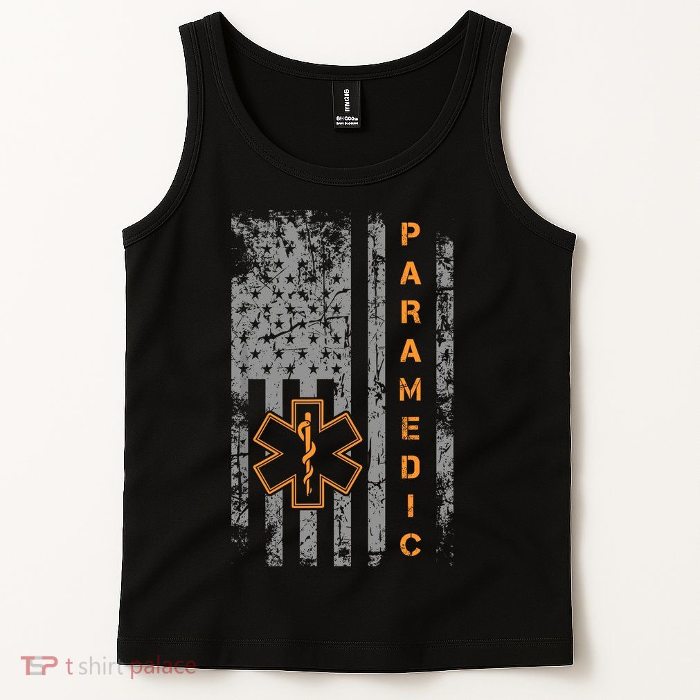 Paramedic Usa Flag Proud Ems Emt American Gifts Friend Tank Top