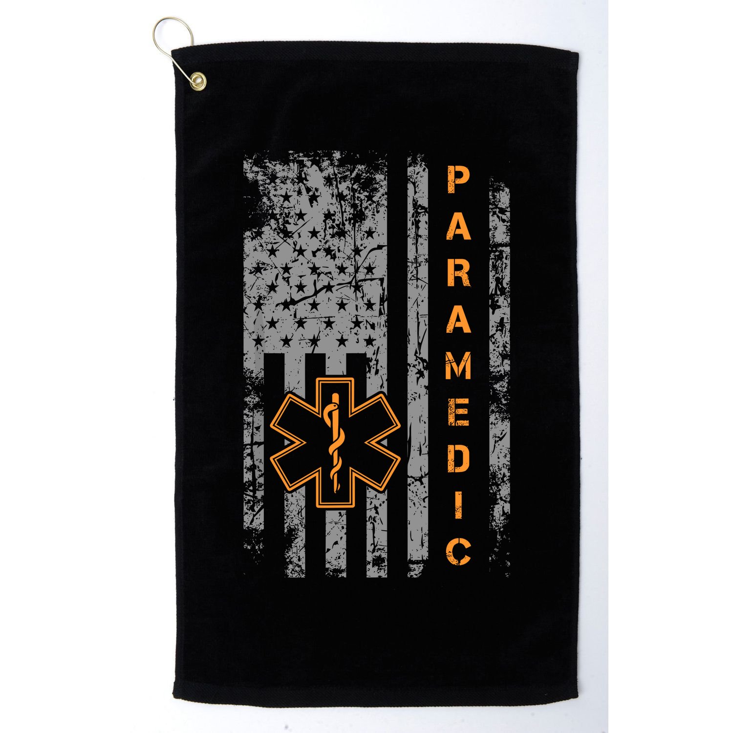 Paramedic Usa Flag Proud Ems Emt American Gifts Friend Golf Towel