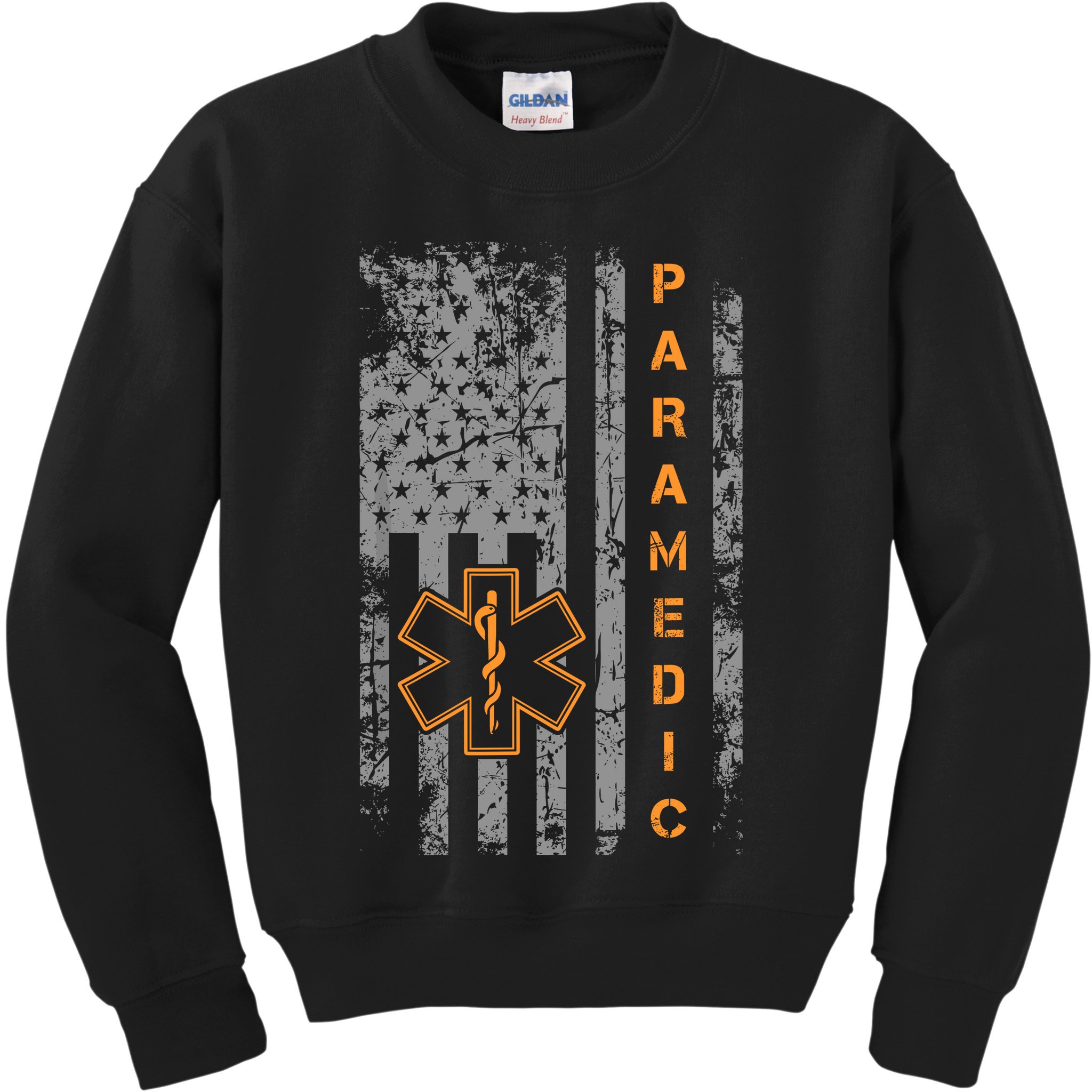 Paramedic Usa Flag Proud Ems Emt American Gifts Friend Kids Sweatshirt