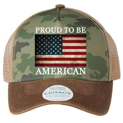 Patriotic Usa Flag Proud To Be American 4th Of July Gift Legacy Tie Dye Trucker Hat