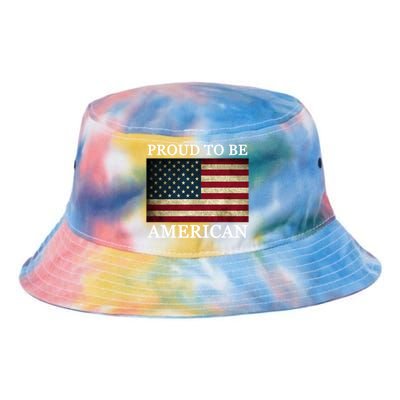 Patriotic Usa Flag Proud To Be American 4th Of July Gift Tie Dye Newport Bucket Hat