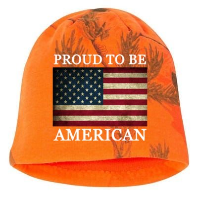 Patriotic Usa Flag Proud To Be American 4th Of July Gift Kati - Camo Knit Beanie