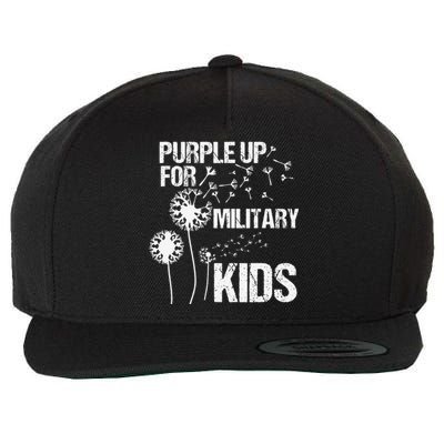 Purple Up for Military Month of the Military Child Wool Snapback Cap