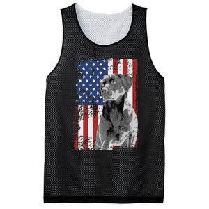 Patriotic USA Flag Black Labrador gift for Lab Owners Mesh Reversible Basketball Jersey Tank