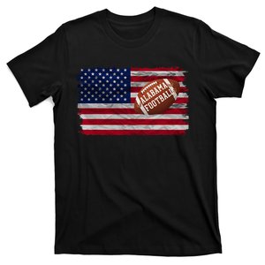 Patriotic Usa Flag Alabama Football Season Party T-Shirt