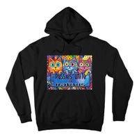 Pussies Unite For Harris Bold And Colorful Kitten Campaign Tall Hoodie