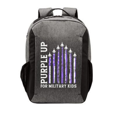 Purple Up For Military Ki.Ds Military Child Month Air Forc.E Vector Backpack