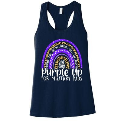 Purple Up For Military Cool Month Of The Military Child Women's Racerback Tank