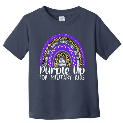 Purple Up For Military Cool Month Of The Military Child Toddler T-Shirt