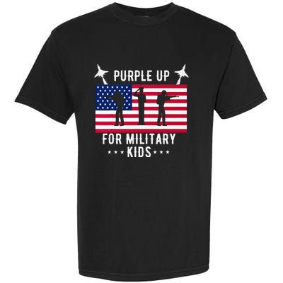 Purple Up For Military Soldier Month Military Child USA Garment-Dyed Heavyweight T-Shirt